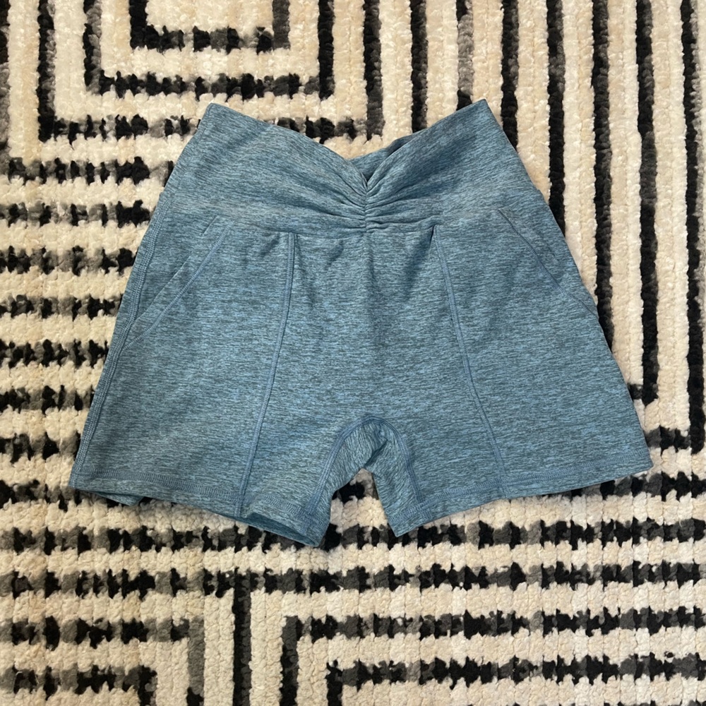 Bombshell Sportswear Blue Athletic Shorts - Picture 1 of 8